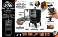 Pit Boss PRO Series V4P Vertical Smoker - Barbecue A Pellet 7 Pit Boss PRO Series V4P Vertical Smoker - Barbecue A Pellet -Lodge Store 10803 POP sell sheets ITALIAN INT5 1