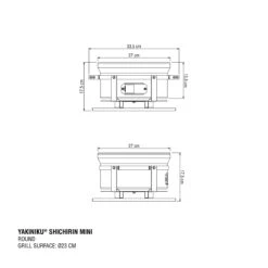 Yakiniku Shichirin Rotondo Mini- Barbecue A Carbone -Lodge Store 1900149 5