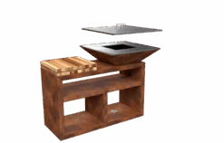 Vulcanus Grill PRO 730 Masterchef - Barbecue A Legna -Lodge Store 730 master cover explode