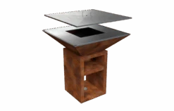 Vulcanus Grill PRO 730 Chef - Barbecue A Legna -Lodge Store 910 chef cover explode 21c2de22 96c6 48f8 a414 7578e3fe004a