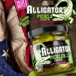 Ben Fatto - Alligator Pickles Chips 5 Ben Fatto - Alligator Pickles Chips -Lodge Store Alligator 05