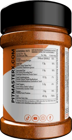 Pitmaster X - Chicken Rub -Lodge Store Chicken PitmasterX Nutritional Facts