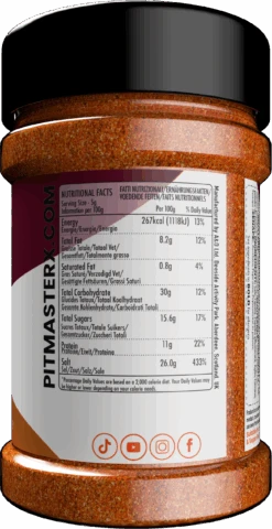 Pitmaster X - Deli Rub -Lodge Store Deli PitmasterX Nutritional Facts