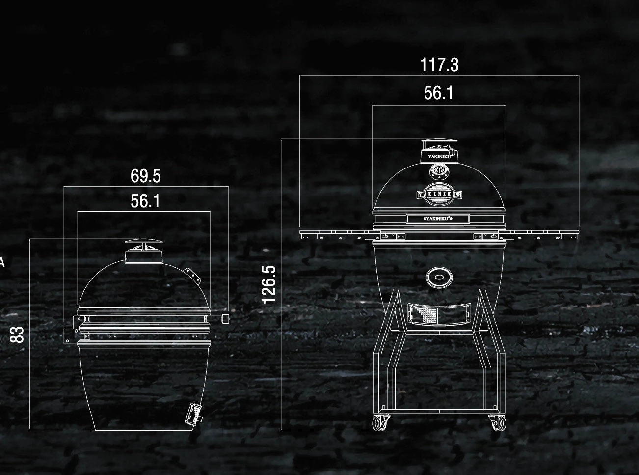 Yakiniku LARGE BLACK EDITION - Barbecue A Carbone 3 Yakiniku LARGE BLACK EDITION - Barbecue A Carbone - Image 3