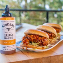 Kinder's - Honey Hot BBQ Sauce -Lodge Store hot honey bbq sauce lifestyle