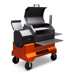 Yoder Smoker YS640s Pellet Grill With Comp Cart -Lodge Store yoder smokers ys640s acs comp cart orange 7